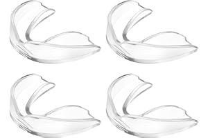 Flintronic 4 Piezas Ferula Descarga Bruxismo, Protector Bucal para Dormir, Protector de Boca Atlética, Kit de Protección Dental, FéRula Dental De Descarga, Prevenir el Bruxismo y Roncar