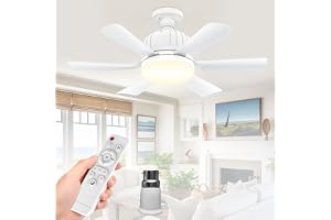 OIWERH 46cm E27/B22 Ceiling Fan Light Bulb Bayonet Fitting, Ceiling Fans with Lights and Remote, Ceiling Fans Lights Dimmable