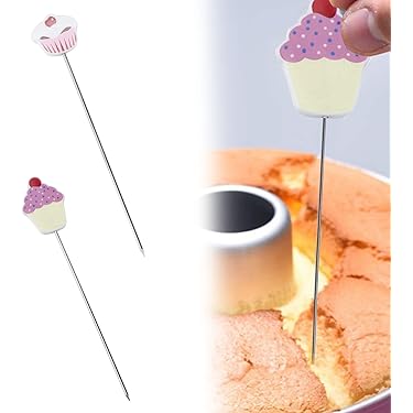 6 Sonde Per Torta In Acciaio Inox - Tester Da Cucina Con Custodia 11cm | Per Dolci E Pasticceria - Foto 7