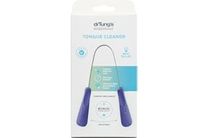 DRTUNG'S Dr. Tung's Tongue Cleaner, Stainless Steel (2 Pack)