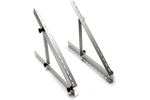 LINK SOLAR Adjustable Solar Panel Mount Mounting Rack Bracket Set Rack Folding Tilt Legs, Boat, RV, Roof Off Grid (28-inch Length)