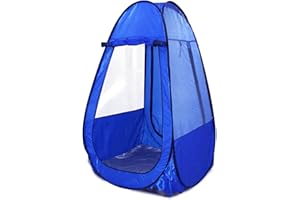 HOWJEIN Sports Pop Up Tent for Shade | Personal Single Person Shelter Sport Tents Waterproof for Bad Weather, 2 Clear Sides, 2 Doors for Watching Events Games, for Camping Hiking Fishing Beach Outdoor