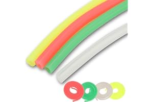 DRFEIFY Fuel Line Pipe, 1/10 Universal Silicone Fuel Line Tube Pipe 3x5mm Upgrade Part Fits for RC Gasoline Car Model