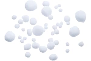 Efco Pompons für Besätze 7, 10, 15, 20, 25 mm, 75 Stück, weiß