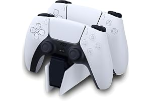 MMG PS5 Charging Station | Fast PS5 Controller Charger for Playstation 5 Dualsense Controller | USB Type C Charging Dock with LED Indicator