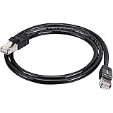Amazon Basics Cat 7 Câble Internet Haute Vitesse Gigabit Ethernet Patch, Noir, 1-Pack, 0.9 m