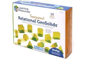 Learning Resources Forme relazionate GeoSolids, Risorsa di Matematica 3D per la Classe per apprendere Le Forme e i volumi, dagli 8 Anni in su