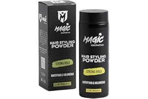 Magic Cosmetics Hair Powder Men | Unisex Root Hair Styling Matt Look | Anti-Gravity Powder Styler | Invisible Texture | Instant Volume and Root Boost| All Hair Types | 20 gr