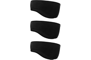 GUTERTOP 3 Stück Winter Stirnband Sport für Damen Herren, Ohrenwärmer Fahrradhelm, Laufstirnband für Laufen Wandern Jogging Fahrrad