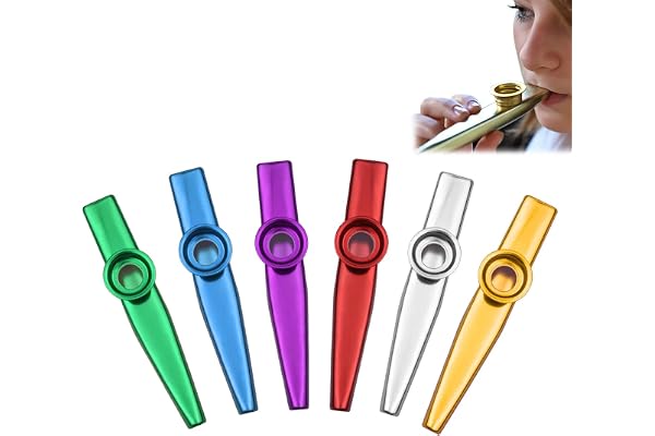 Kazoo, Kazoo Instrument, Kazoo Instrument Enfant, Kazoo Jeux, Kazoo pour Enfants, Kazoo Trombone, Instrument Cazoo, Kazoo Métal, Kazoo en Métal, Kazoo Enfant, Golden Kazoo