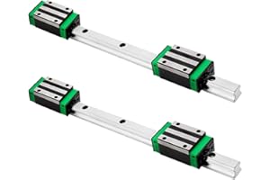 iMetrx HGR20 Linear Guide Rail Kit - 2 Pcs 600mm Rails + 4 Pcs HGH20CA Bearing Blocks High Precision, Anti-Rust for 3D Printers, CNC Routers, Lathes & DIY Automated Machines
