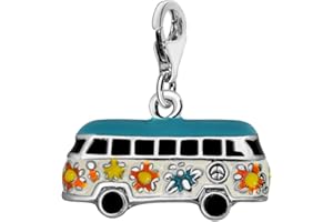 Quiges Charm con Cierre en Argent 925 Aire Tierra y Agua para Pulseras