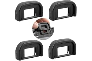 ANNERATTERYER 4 Pcs Gummi Augenmuschel Sucher Kamera Augenmuschel Kamera Okular Sucher Passend Für Canon EOS 300D 350D 400D 450D 500D 550D 600D 1000D 1100D 700D 100D Canon Digital Rebel Xsi Xti Xs（Schwarz）