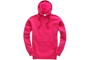 D&H CLOTHING UK Premium Erwachsene Unisex Premium XS-6XL Pullover Heavy Blended Hooded Fleece Pullover Arbeitskleidung Sweatshirt Hoodies Top Einfarbig BNW Unisex