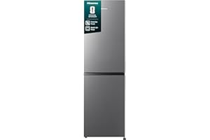 Hisense RB327N4AD2 Kühl-Gefrierkombination/ NoFrostPlus/ Multiflow 360°/ HolidayMode/ FreshZone/ 182,4 cm/ Kühlteil 171 l/ Gefrierteil 85 l/ 41 dB/ 287 kWh/ Jahr/ Edelstahl-Look