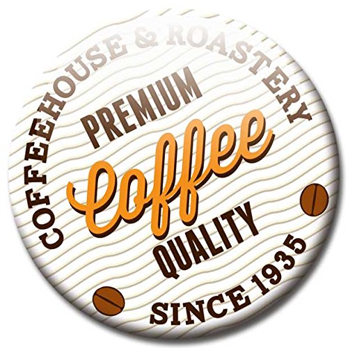 Magnettafel Kaffee Tasse – Stilvolle Design Metall Magnetpinnwand 60×40 cm – Memoboard Pinnwand mit Motiv: Küche Essen & Trinken Kaffeetasse Bohnen – inkl. 6 Magnete mit Kaffeelabel für Magnetwand – Original GUMA Magneticum® - 4