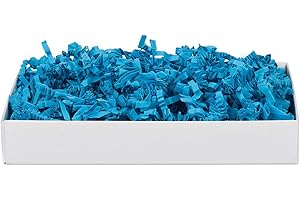 LULIZZIE SizzlePak Türkis, blau-grünes Füllmaterial und Polsterpapier zum Füllen, Polstern, Dekorieren von Geschenk-Verpackungen, Hochzeit, Weihnachten - 1 kg