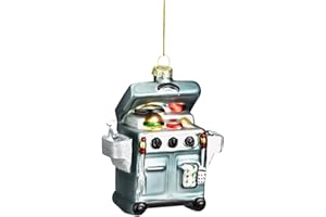 itsisa Baumschmuck Grill BBQ - Baumkugel für Grillliebhaber, Weihnachtsdeko Essen, Christbaumkugel, Weihnachten