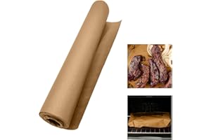 XOCOME Carta da macellaio, carta kraft, carta da macellaio, carta pesca per barbecue, affumicatore, carne di pesce, salsiccia, perfetta cottura di succosi