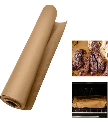 60 Metzgerpapier Pink Butcher Paper 30cm x 30cm, Butcher Papier, BBQ Kraftpapier Rolle Metzger Papierblätter, Metzgerpapier Einschlagpapier, Verpackungspapier für Lebensmittel Smoker Bratpapier