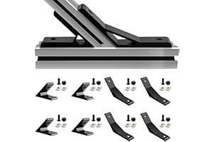 iMetrx 4 Stk 30x30 Aluprofil Verbinder 45 Grad Winkelverbinder Eckverbinder und 4 Stk 3030 Innenwinkel Aluwinkel Verbinder 135 Grad Schwarz für 3030 Aluminium Extrusion Profil