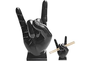 SUNOYA Creative Rock Hand, Drumstick Halter, Drumstick Display Show Stand, Drumstick Halterung Home Dekoration, Handskulptur Fingerstatuen, Rock And Roll Handzeichen Drumstick Display Ständer