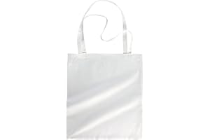 noah's linen 100% Cotton 15 X 16 inches Reusable Grocery Bags, Canvas Tote, Eco Friendly super strong washable great choice for promotion branding and gift (Pack of 1, White)