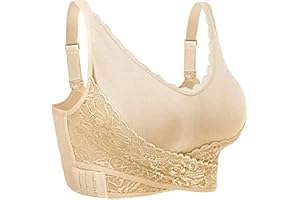 iClosam Sujetador Deportivo Mujer Encaje Sujetadores Mujer con Almohadillas Extraíbles Bra Deporte Sin Costuras 1/2/3 Piezas para Gimnasio Yoga Bailar Fitness L-3XL