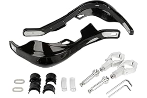 RUTU Handschutz Für Dirtbikes – Motorradhandschützer – Zubehör für ATVs, Dirtbikes, Pitbikes, Offroad- und Elektrofahrräder – passend für 7/8"- und 1-1/8"-Lenker, Schwarz