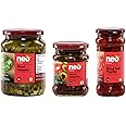 Neo Foods Sliced Jalapenos 680g, Mixed Hot & Sweet Jalapenos 210g & Sliced Red Paprika 350g I Healthy Toppings for Salads and Snacks Mix Combo Pack, Party Pack I 100% Vegan, Non GMO