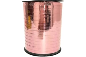 CC wonderland zone Ruban Bolduc Or Rose(457m x 5mm) Ruban Ballon pour Artisanat et Emballage Cadeau