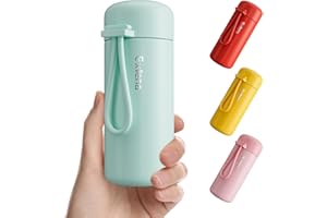 Exllena Botella Térmica Pequeña 150ml – Mini Botella de Acero Inoxidable sin BPA, Aislamiento Térmico 4-6 Horas con Diseño Portátil y Hermético(Menta)