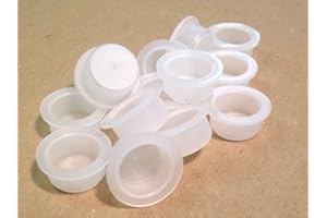 WERTH-METALL 15,5mm LDPE Stopfen, Kunststoff, Schutzstopfen, Blindstopfen, Weiß, Abdeckstopfen, verschiedene Mengen verfügbar (50)