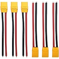 Cavo 10AWG Con Connettore XT90 Per Montaggio A Pannello | 1 Metro, Rame Stagnato, 60A Per Sistemi Solari E E-Bike - 3