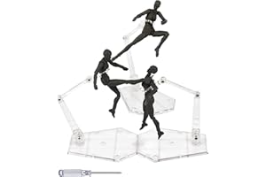 Yocoolfun 3 soportes para figura de acción, soporte de exhibición de figura de acción de montaje, soporte de soporte de modelo de muñeca compatible con HG RG SD SHF Gundam 1/144 Toy Clear