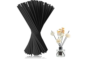 halercay 100 Stück Raumduft Stäbchen,Stäbchen raumduft für Büro Zuhause Spa,Aroma Diffuser stäbchen,für Deko,Raumerfrischung,Raumduft,Badezimmer,Wohnzimmer,Büro (Schwarz)