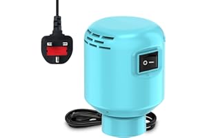 LKV Pompa Sottovuoto da Viaggio, 30W 4.0 Kpa Pompa ad Aria Elettrica per Sacco a Compressione Elettrica per Sottovuoto Vestiti, Salvaspazio Indumenti Compressione, Riutilizzabile, Accessori Viaggio-Blue