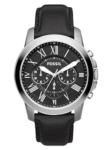 Buy Fossil Grant Chronograph Black Dial 