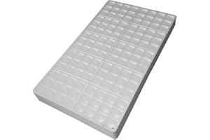 MILLSTORE Seminiere Vassoi in Polistirolo Bianco per la Semina delle Piante da Orto e Fiori (120 Fori)