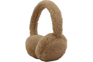 MINICOCO Foldable Fluffy Ear Warmer Earmuffs - Thermal Plush Winter Ear Muffs for Men, Women, Cycling, Skiing, Running
