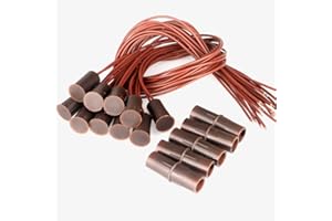 GEBILDET 10pcs Marrone Da Incasso Cablato Sicurezza Finestra Porta Contatto Sensore Allarme Interruttore Reed Magnetico Magnete Vicino - Circuito di Collegamento, Magnete Lontano - Circuito di Interruzione