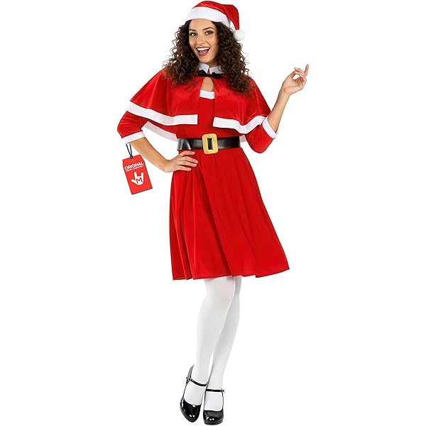 Fun World Red And White Mrs. Santa Claus Women Adult Christmas Costume - Plus Size