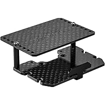 INJORA – Cadre De Châssis Universel LCG En Fiber De Carbone, Plateau De Batterie Pour Chenille 1/18 RC TRX4M Defender Bronco K10 F150 (4M-89 4M-78