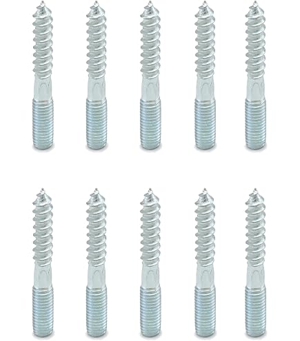 Lot 7 Boulons M8x80mm Double Tête - Cheville Vis Pour Bois, Meubles, Neuf Uxcell