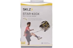 SKLZ Starkick Solo Fotbollstränare med Bä och Elastiskt Snöre, Gul