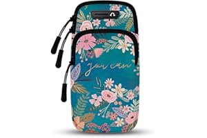 BRINNY Armband Armtasche, Rennen Outdoor Handytasche Sport Laufen Doppel Reißverschluss Sportarmband für Handy Bis zu 7,0", iPhone 14 13 12 Pro 11 XS MAX XR, Samsung Galaxy Huawei