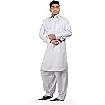 K-ROYALS Simple Afghani Style Men's Pathani Suit/Cotton Blend Kurta pyjama set
