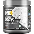 MuscleBlaze Biozyme Performance Whey Protein Powder, Rich Chocolate (500g / 1.1lbs) | 25g Protein Per Scoop | Clinically Tested 50% Higher Protein Absorption