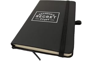 D Design Invent Print! Grandad Secret Stuff Note Pad, Gift, Best Grandad, For Birthday, Christmas, Father’s Day, Fantastic Quality Soft Touch A6 Note Pad, Keepsake