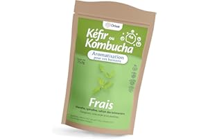 ORISAE Aromatisation pour kéfir et kombucha - 100% naturel - Infusions en seconde fermentation (Frais)